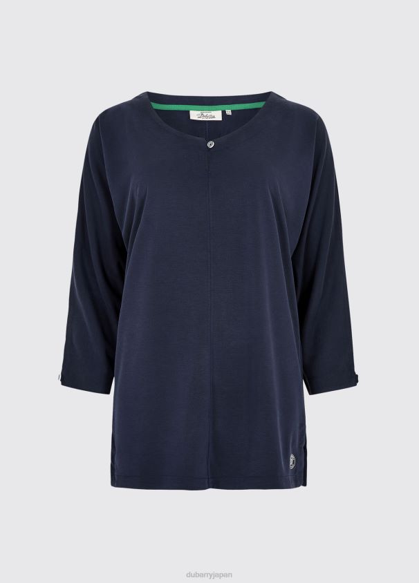 Dubarry 女性 マウントルーカス 3/4 スリーブ トップ D266TR731 衣類 海軍