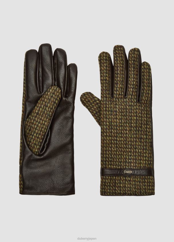 Dubarry 女性 Ballycastle ツイード レザー グローブ D266TR356 アクセサリー ヒース