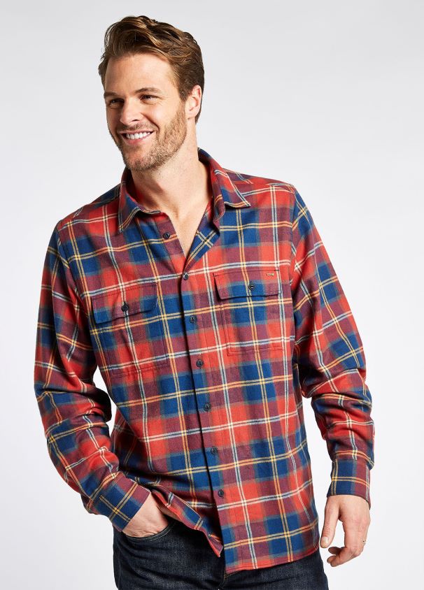 Dubarry 男性 シェルボーンチェックフランネルシャツ D266TR1025 衣類 インジゴ