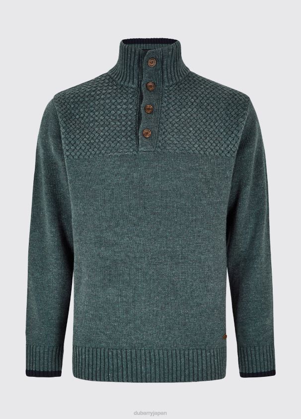 Dubarry 男性 ラウンドウッドボタンネックセーター D266TR1123 衣類 暗い小石
