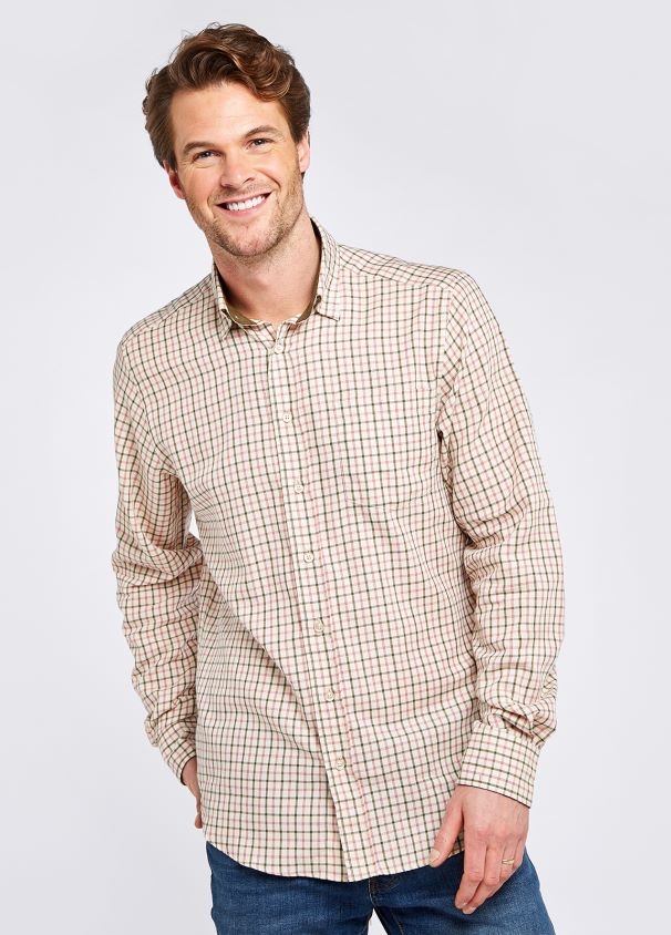 Dubarry 男性 コネルタッターソールチェックシャツ D266TR1160 衣類 くすんだ緑