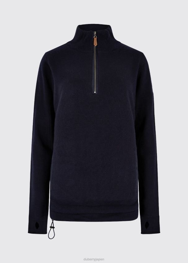 Dubarry 女性 モリシー ジップネックセーター D266TR221 衣類 海軍