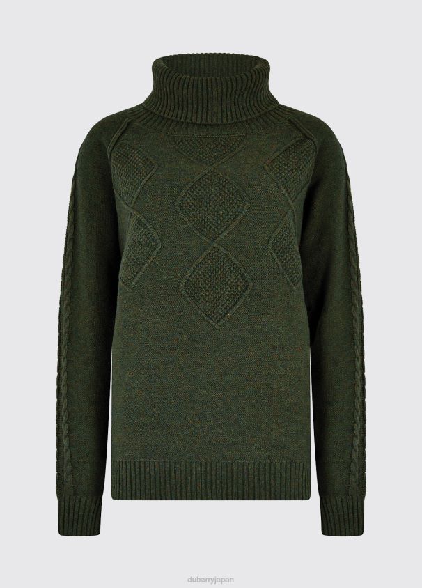 Dubarry 女性 ベリーク チャンキー ロールネック セーター D266TR237 衣類 オリーブ