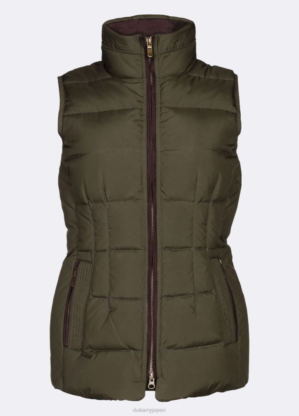 Dubarry 女性 スピダル キルティング ジレ D266TR285 衣類 オリーブ
