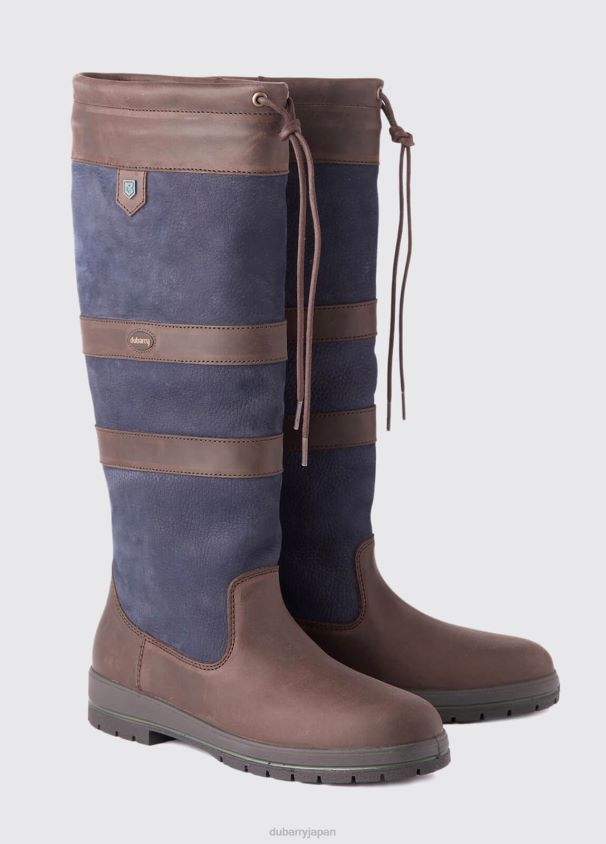 Dubarry 女性 ゴールウェイ エクストラフィット カントリー ブーツ D266TR40 履物 ネイビー/ブラウン