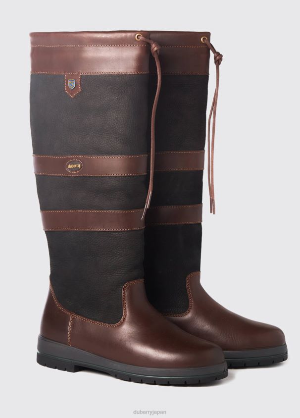 Dubarry 女性 ゴールウェイ エクストラフィット カントリー ブーツ D266TR5 履物 黒褐色