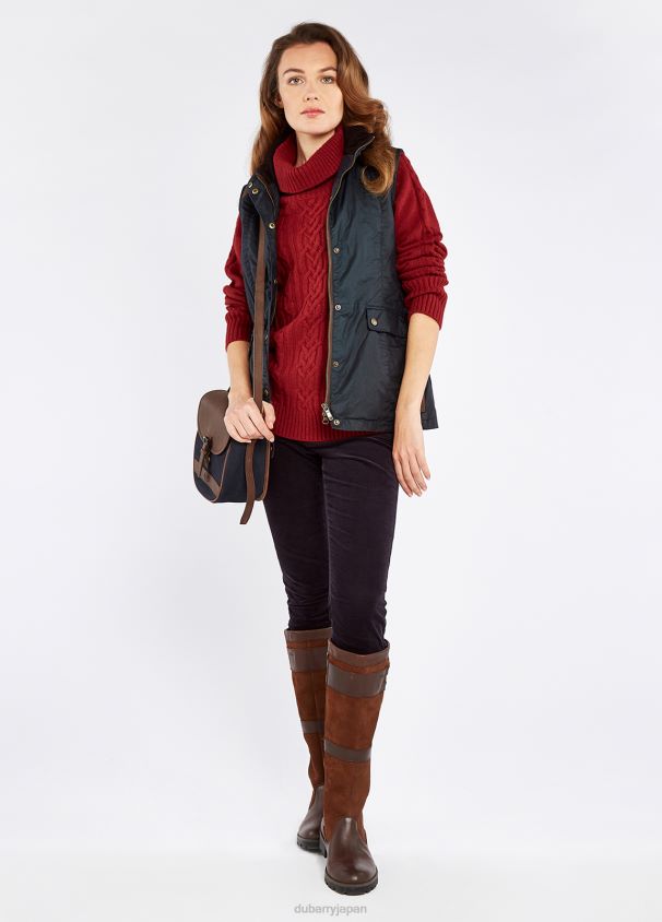 Dubarry 女性 ペンブロークワックスジレ D266TR516 衣類 夜中