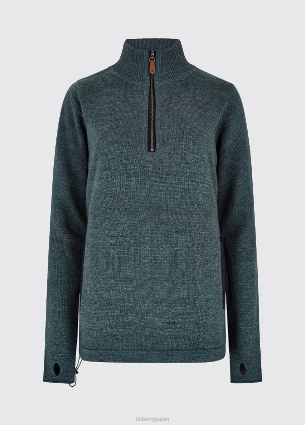 Dubarry 女性 モリシー ジップネックセーター D266TR545 衣類 暗い小石