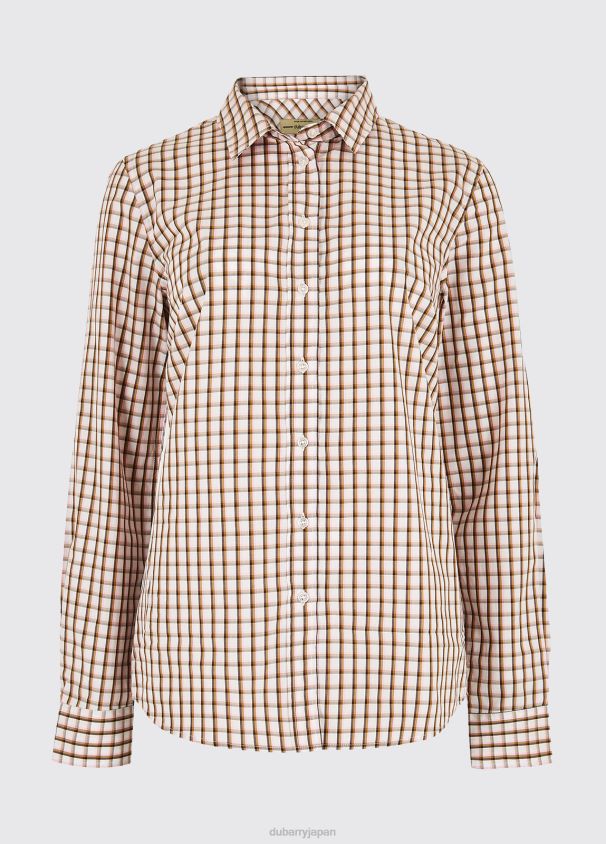 Dubarry 女性 ギリーフラワーチェックシャツ D266TR772 衣類 オリーブマルチ