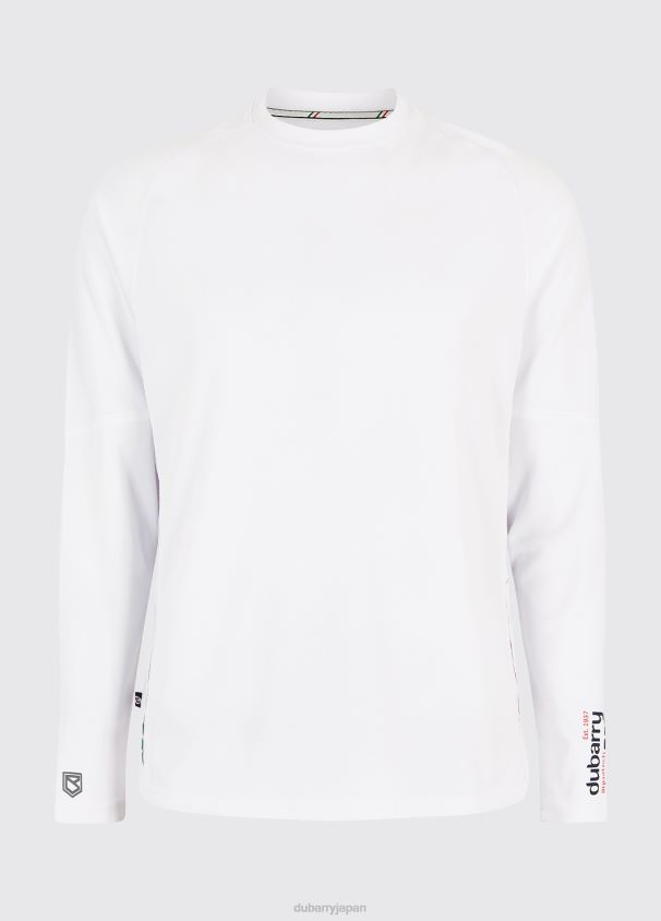 Dubarry 男性 アンコナ長袖Tシャツ D266TR1006 衣類 白
